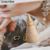 925 Silver Minimalist Hoop Earrings Set for Women