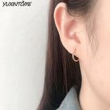 925 Silver Minimalist Hoop Earrings Set for Women