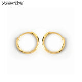 925 Silver Minimalist Hoop Earrings Set for Women