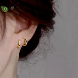925 Silver 18K Earrings Small Hoop for Women