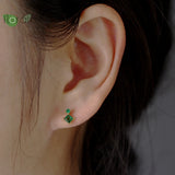 925 Silver Needle Geometric Stud Earrings Jewelry