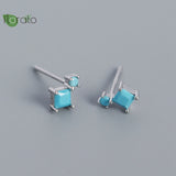925 Silver Needle Geometric Stud Earrings Jewelry