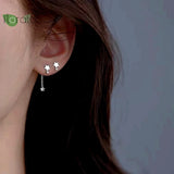 925 Silver Needle 24K Star Stud Earrings for Women
