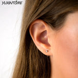Crystal Stud Earrings Womens Fashion Jewelry