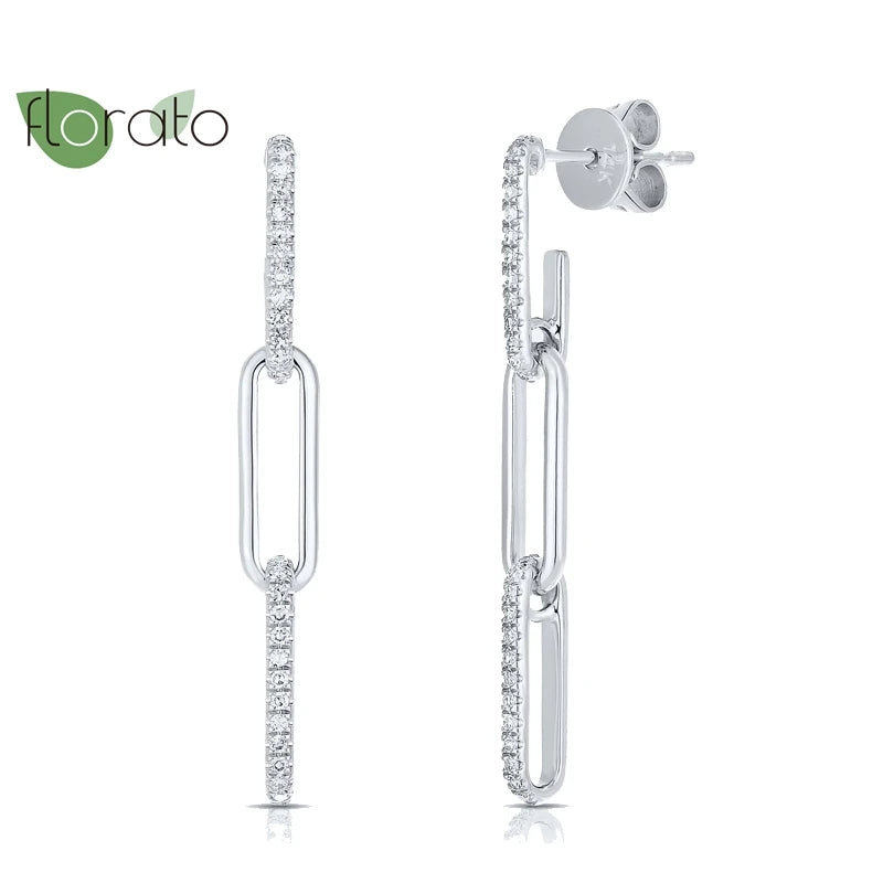 925 Silver Geometric Drop Earrings Minimalist Studs