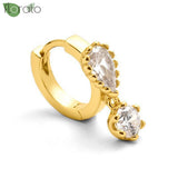 925 Silver Hoop Earrings Minimalist Wedding Jewelry