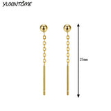 925 Silver Minimalist Circle Studs 24K Earrings Party Jewelry
