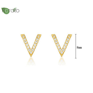 Minimalist V Shape Earrings For Women