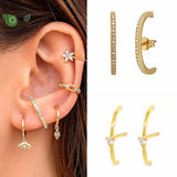 Zircon Stud Earrings for Women
