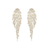 925 Silver Needle Multi-layer Tassel Earrings