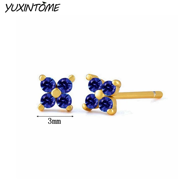 925 Sterling Silver Needle Small Hoop Earrings for Women
