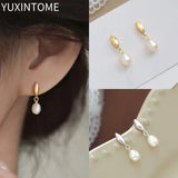 925 Silver Pearls Stud Earrings for Women