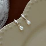 925 Silver Pearls Stud Earrings for Women