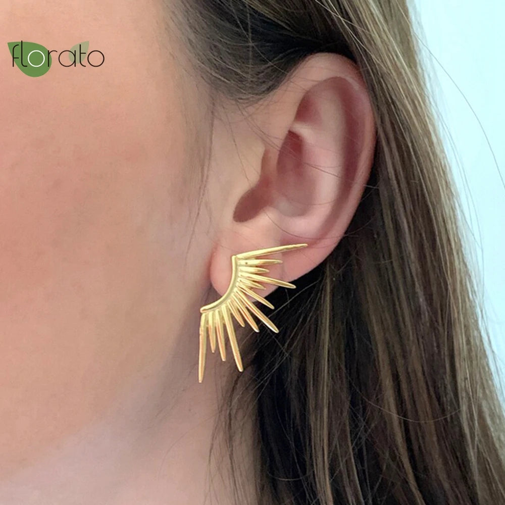 925 Silver Post Vintage Earrings Women Punk Stud Party Jewelry
