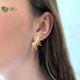 925 Silver Post Vintage Earrings Women Punk Stud Party Jewelry