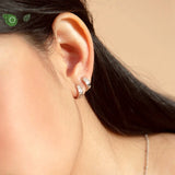 925 Silver 18K Earrings 10mm Hoops for Women