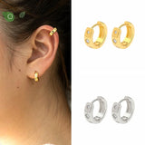 925 Silver 18K Earrings 10mm Hoops for Women