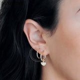 925 Silver C-Stud Earrings Punk 24K Party Ear Jewelry