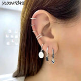 925 Silver Small Hoop Earrings 24K Ear Accessories