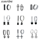 925 Silver Small Hoop Earrings 24K Ear Accessories