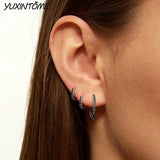 925 Silver Small Hoop Earrings 24K Ear Accessories
