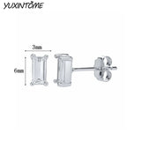 925 Silver Punk Small Hoop Earrings 24K Ear Accessories