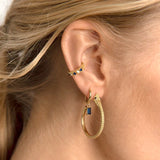 Royal Crystal Hoop Earrings for Women