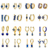 Royal Crystal Hoop Earrings for Women