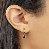 Royal Crystal Hoop Earrings for Women