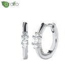 925 Sterling Silver Needle Earring Hoop Small Hoop Earrings for Women