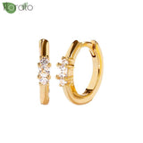 925 Sterling Silver Needle Earring Hoop Small Hoop Earrings for Women