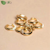 925 Silver Needle Small Circle Hoop Earrings for Women