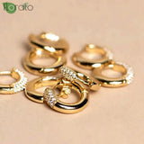 925 Silver Needle Small Circle Hoop Earrings for Women