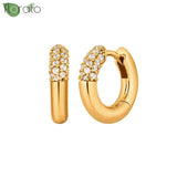 925 Silver Needle Small Circle Hoop Earrings for Women