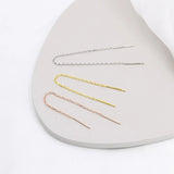 925 Silver Chain Threader Stud Earrings for Women