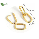 925 Silver Square Pendant Earrings & Hoops Set