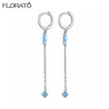 925 Silver Needle Hoop Earrings for Women