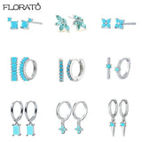 925 Silver Needle Hoop Earrings for Women