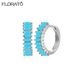 925 Silver Needle Hoop Earrings for Women