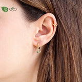 925 Silver Evil Eye Hoop Earrings Wedding Jewelry