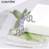 Vintage Snake 24K Earrings for Women Punk Animal Stud Earrings