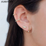 925 Silver Spike Earring Hoop Punk Rivet 8mm
