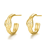 Vintage Twist Knot 18K Earrings for Women