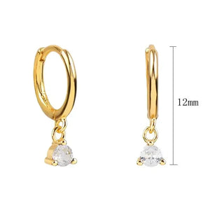 925 Silver Pearl Snake Rivet Star Shell Earrings for Women