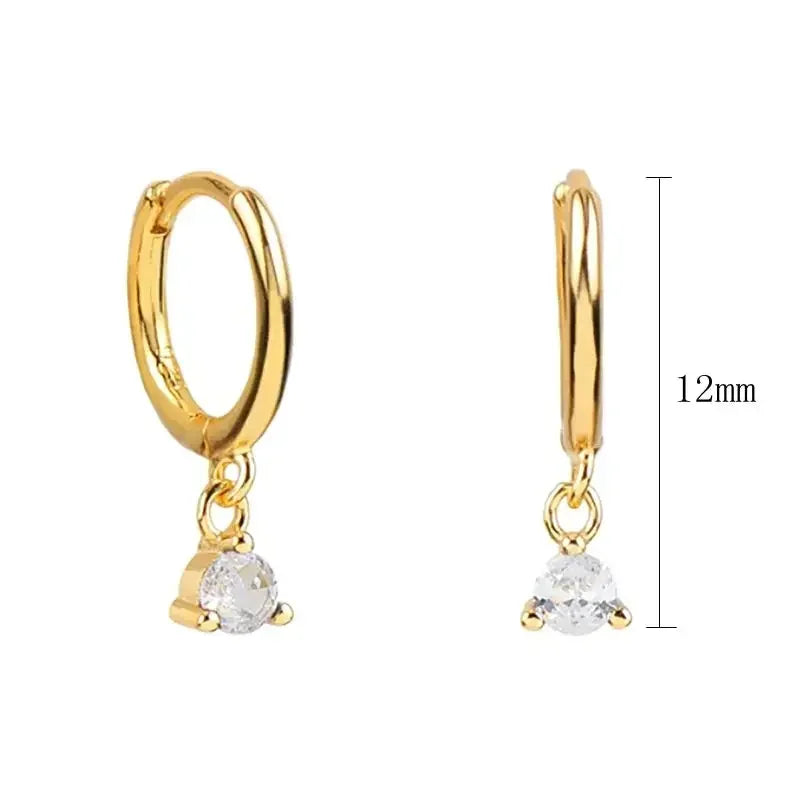 925 Silver Pearl Snake Rivet Star Shell Earrings for Women
