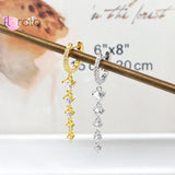 925 Silver Pearl Snake Rivet Star Shell Earrings for Women