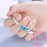 Vintage Crystal Bangle Bracelet - 925 Sterling Silver