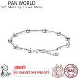925 Silver Chrysanthemum Star Pan Bracelet for Women
