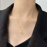 925 Sterling Silver Maple Leaf Necklace for Women Clavicle Chain
