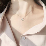 925 Silver Butterfly Pendant Necklace Women Birthday Gift Jewelry